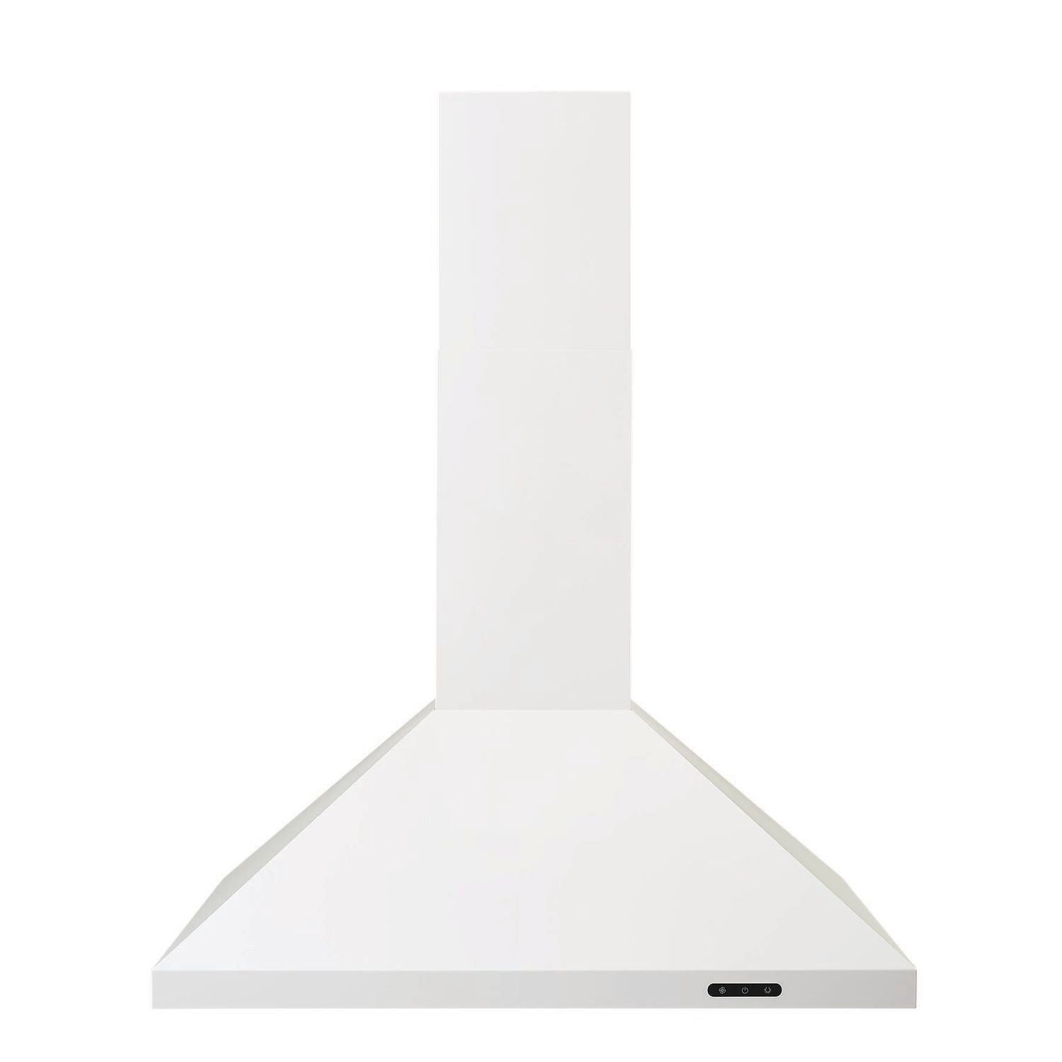 Broan EW4830WH Broan® 30-Inch Convertible Wall-Mount Chimney Range Hood, 400 Cfm, White