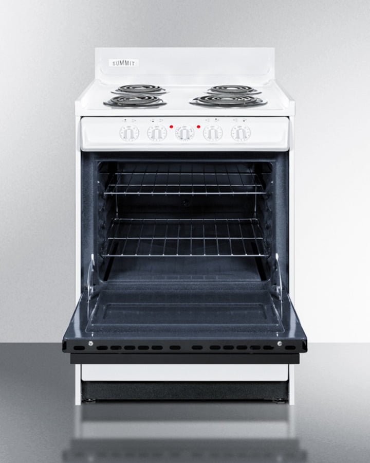 Summit WEM630DK 24" Wide Electric Coil Top Range
