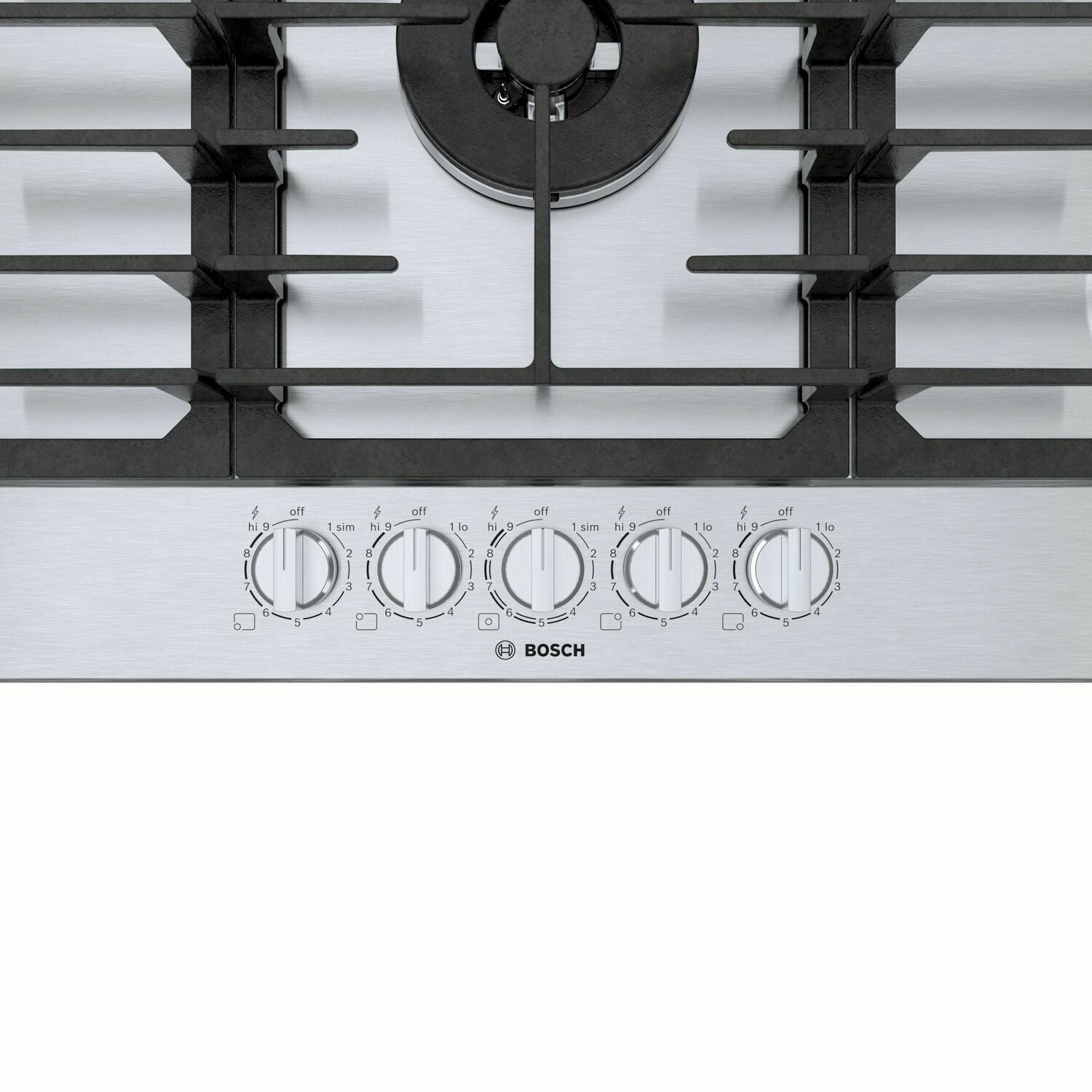 Bosch NGM8657UC 800 Series Gas Cooktop 36'' Stainless Steel Ngm8657Uc