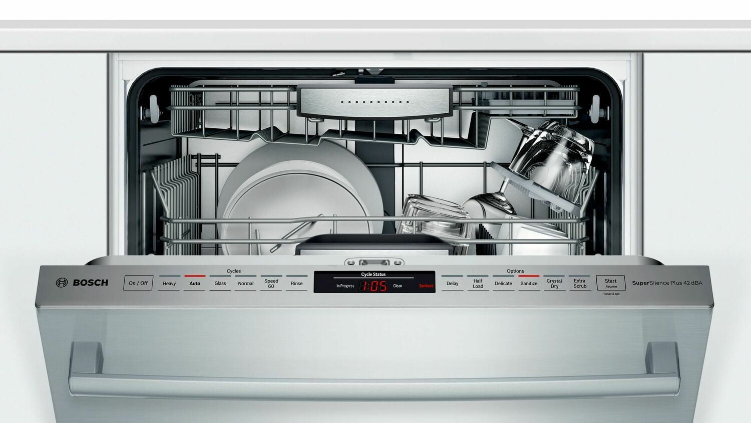Bosch SHX87PZ55N Benchmark® Dishwasher 24'' Stainless Steel, Xxl Shx87Pz55N