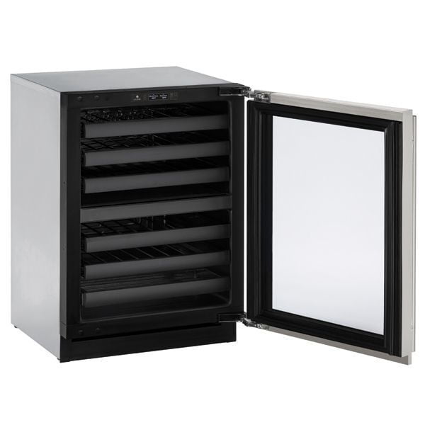 U-Line U3024ZWCS00B 3024Zwc 24" Dual-Zone Wine Refrigerator With Stainless Frame Finish And Field Reversible Door Swing (115 V/60 Hz Volts /60 Hz Hz)