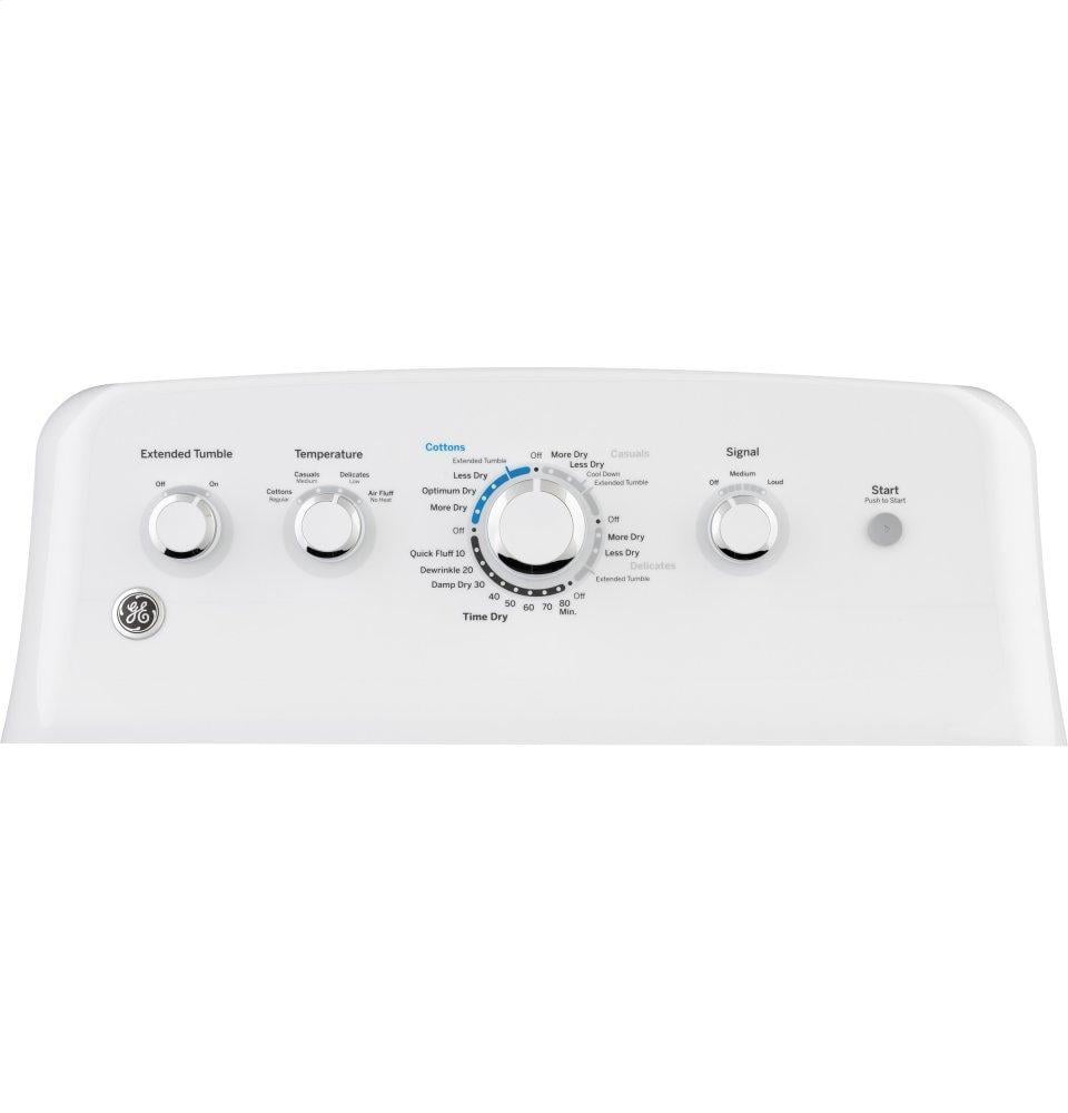 Ge Appliances GTD42GASJWW Ge® 7.2 Cu. Ft. Capacity Aluminized Alloy Drum Gas Dryer