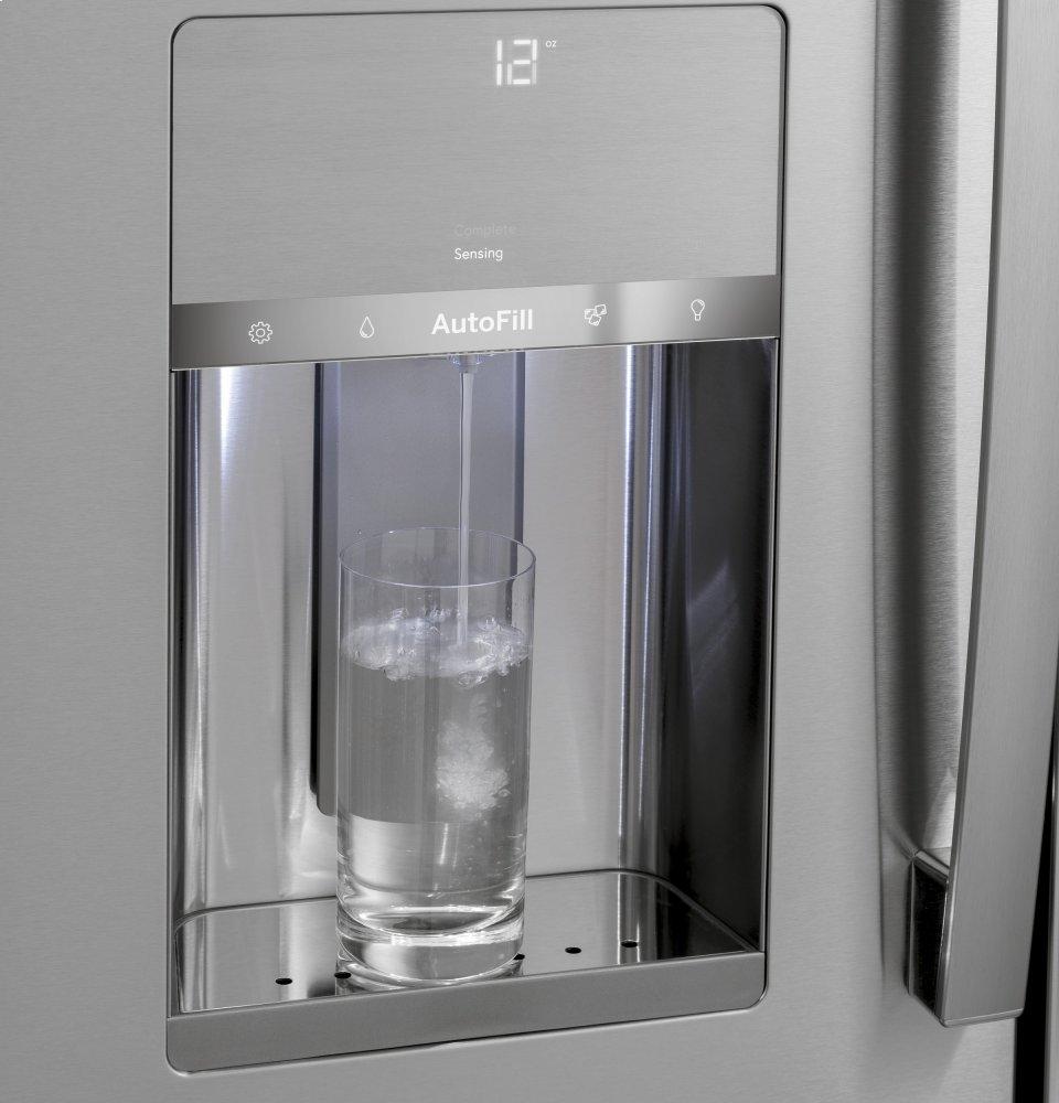 Ge Appliances PVD28BYNFS Ge Profile™ 27.9 Cu. Ft. Smart Fingerprint Resistant 4-Door French-Door Refrigerator With Door In Door