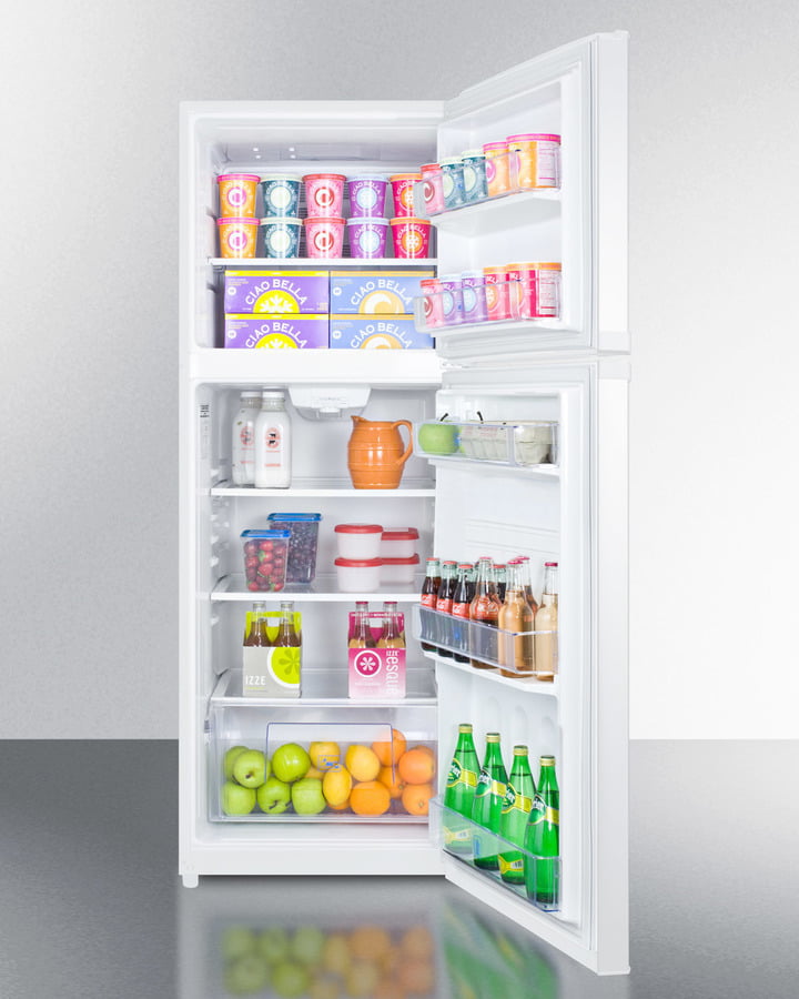 Summit FF1427W 26" Wide Top Mount Refrigerator-Freezer