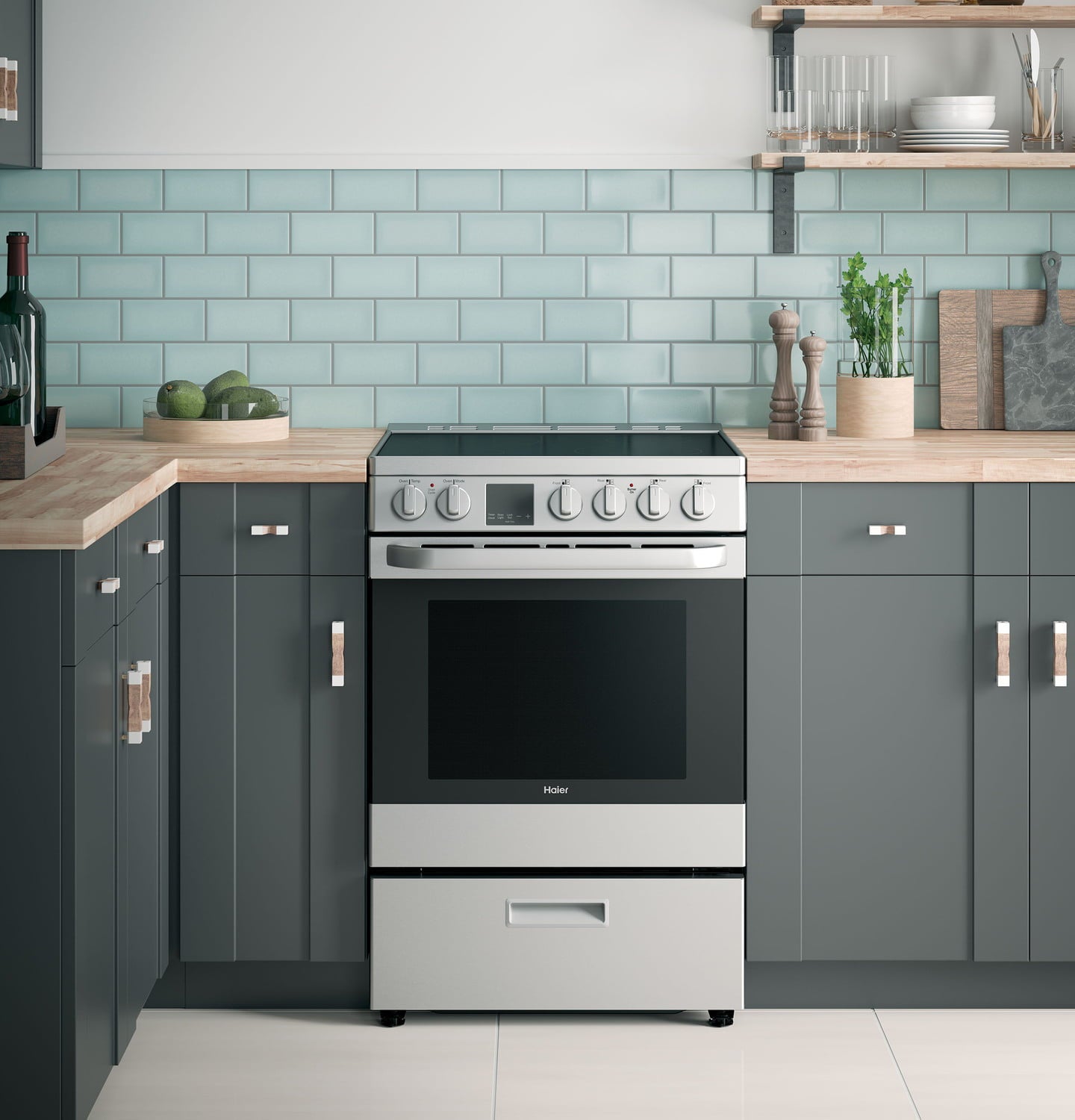 Haier QAS740RMSS 24" 2.9 Cu. Ft. Electric Range