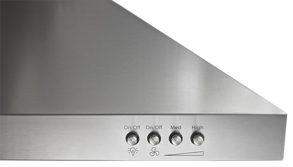 Whirlpool WVW53UC6FS 36" Contemporary Stainless Steel Wall Mount Range Hood