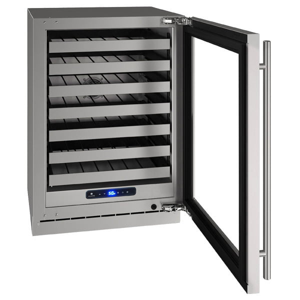 U-Line UHWC524SG01A Hwc524 24" Wine Refrigerator With Stainless Frame Finish And Field Reversible Door Swing (115 V/60 Hz Volts /60 Hz Hz)