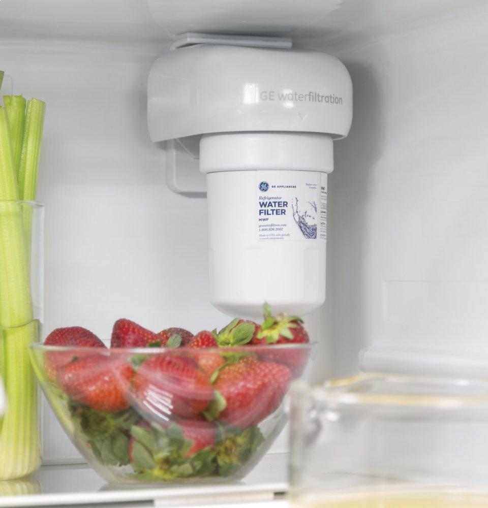 Ge Appliances GDE21EMKES Ge® Energy Star® 21.0 Cu. Ft. Bottom-Freezer Refrigerator