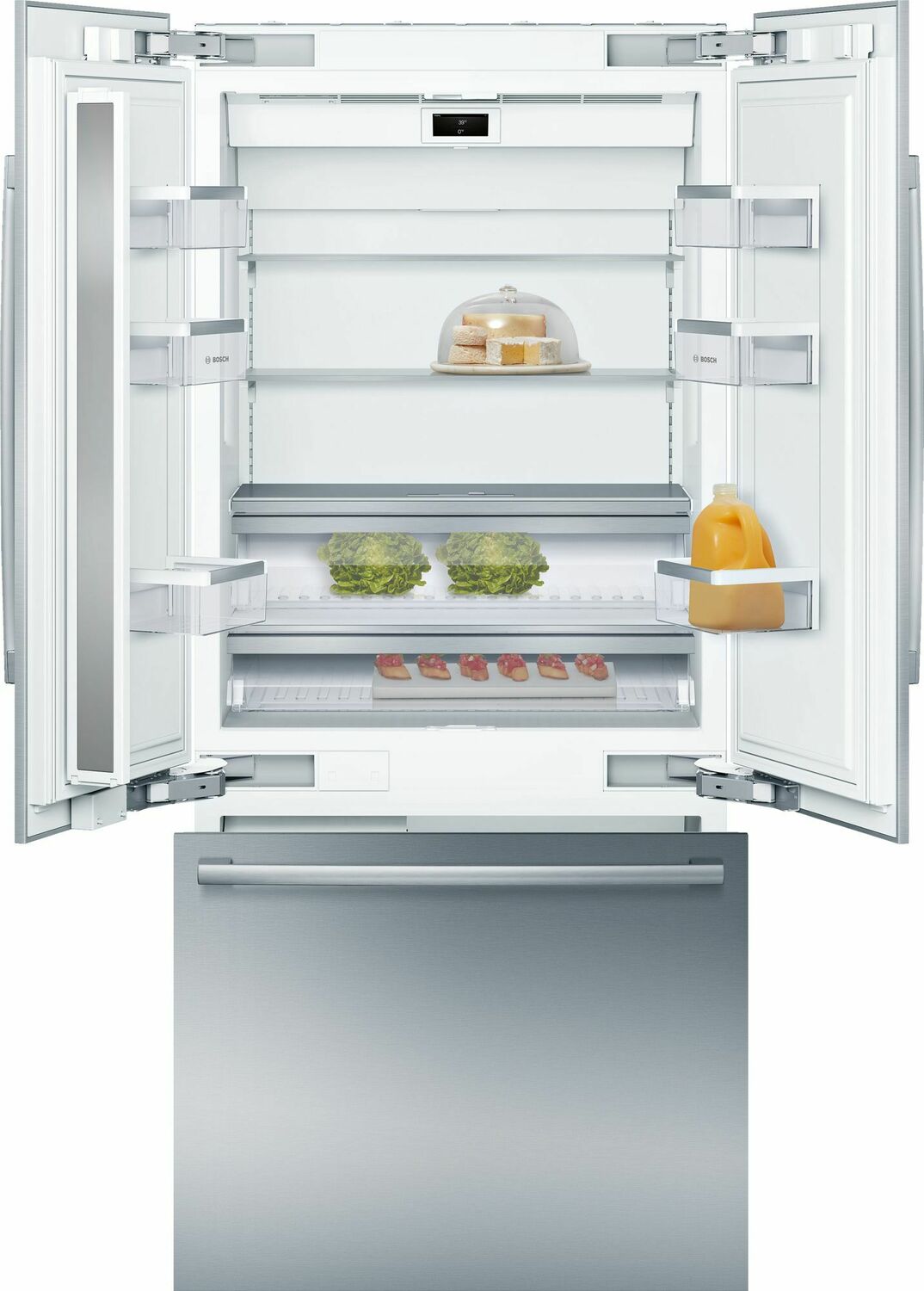 Bosch B36BT935NS Benchmark® Built-In Bottom Freezer Refrigerator 36'' B36Bt935Ns
