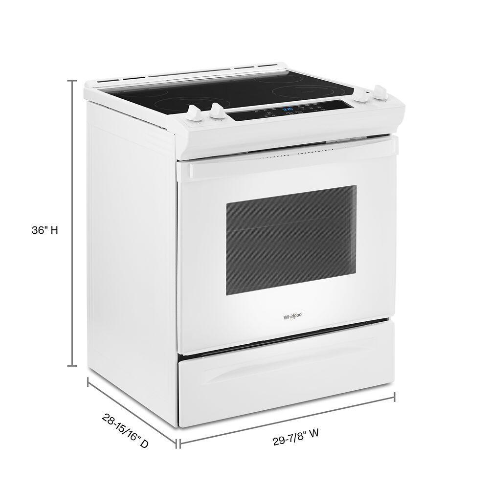 Whirlpool WEE515S0LW 4.8 Cu. Ft. Whirlpool® Electric Range With Frozen Bake™ Technology