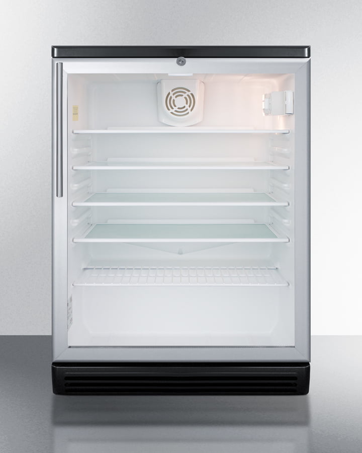 Summit SCR600BGLBIHV Commercially Listed 5.5 Cu.Ft. Built-In Undercounter Beverage Center In A 24