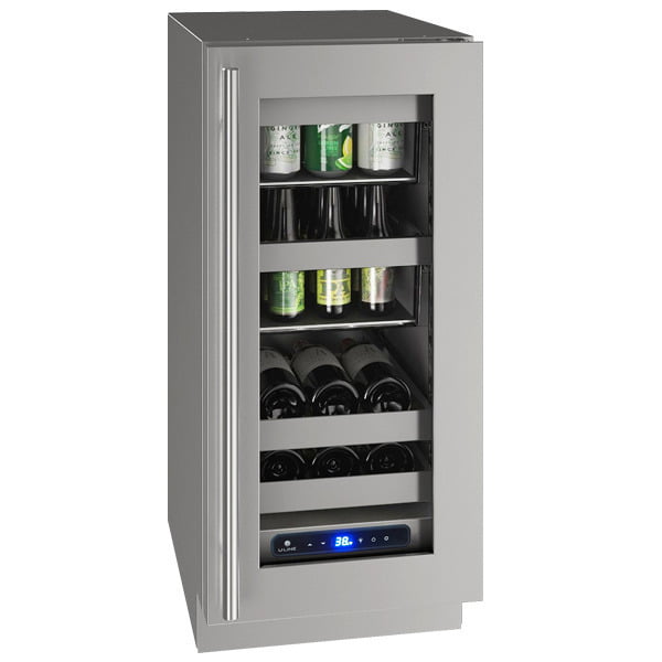 U-Line UHBV515SG01A Hbv515 15" Beverage Center With Stainless Frame Finish And Field Reversible Door Swing (115 V/60 Hz Volts /60 Hz Hz)