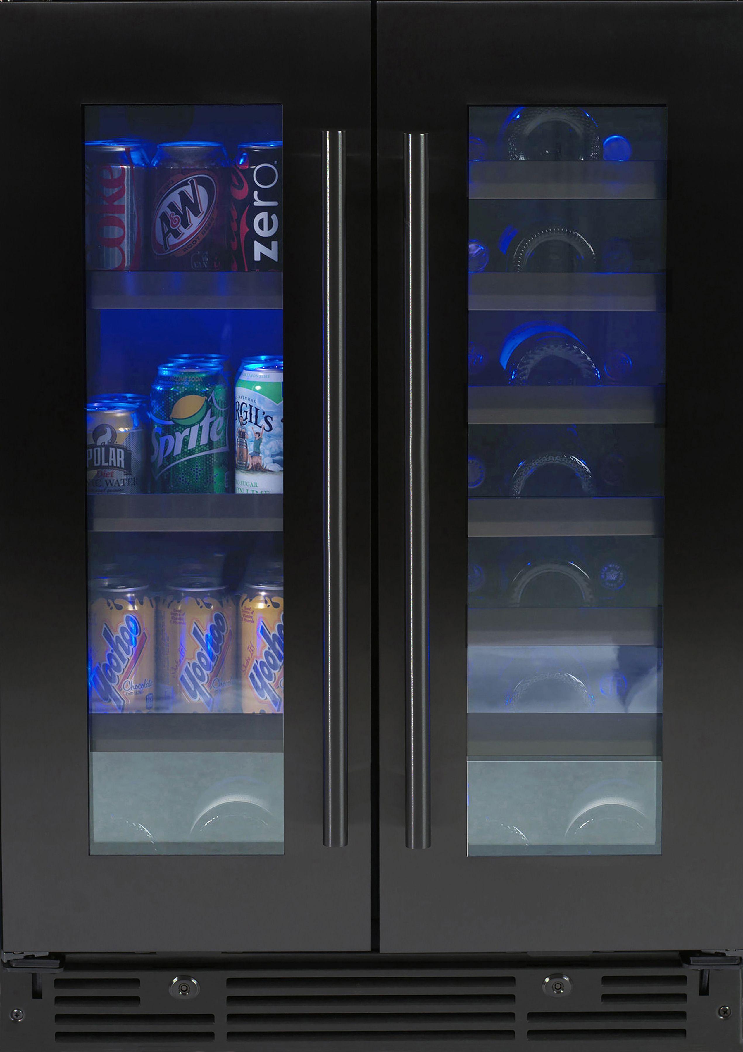 Xo Appliance XOU24BWDDGBS Bev/Wine Double Door 24
