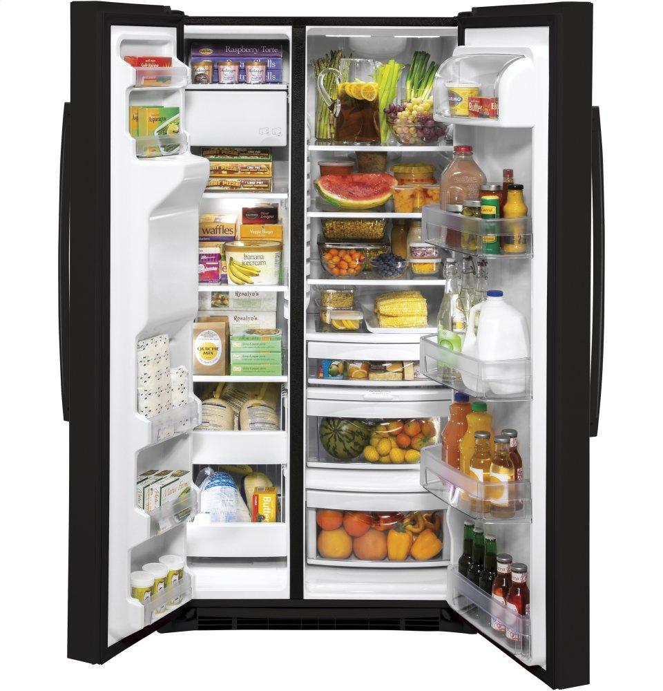 Ge Appliances GSS25IGNBB Ge® 25.1 Cu. Ft. Side-By-Side Refrigerator