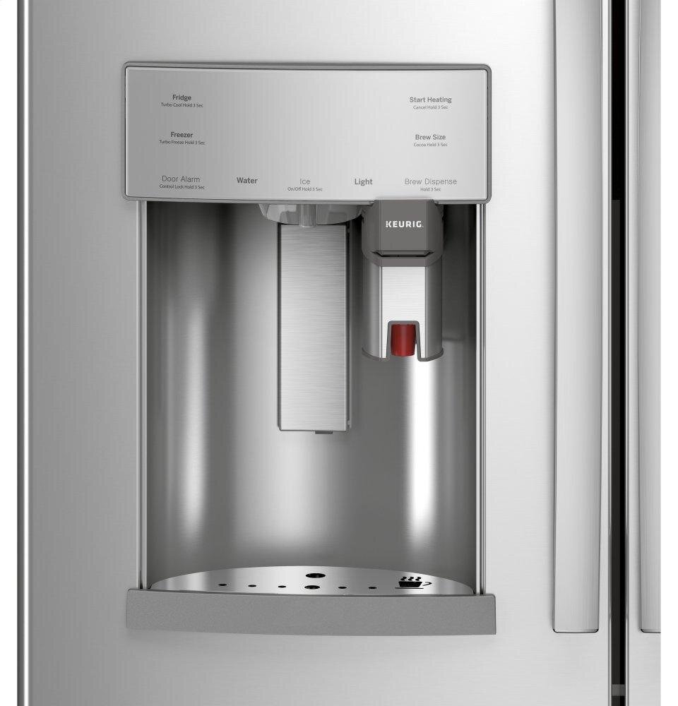 Ge Appliances PFE28PYNFS Ge Profile™ Series Energy Star® 27.7 Cu. Ft. Smart Fingerprint Resistant French-Door Refrigerator With Keurig® K-Cup® Brewing System