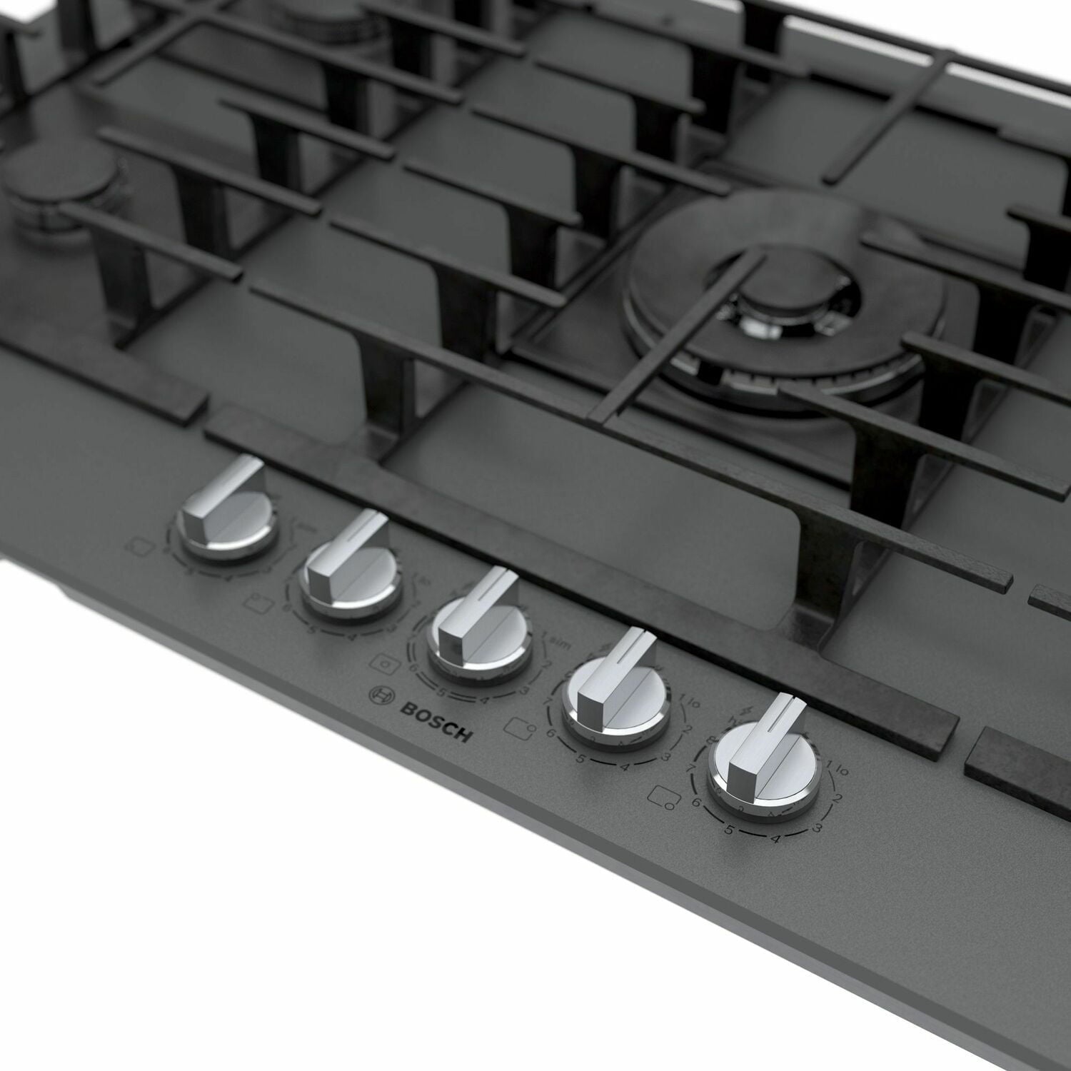 Bosch NGMP677UC Benchmark® Gas Cooktop 36'' Hard Glass, Dark Silver Ngmp677Uc
