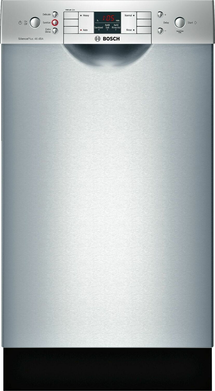 Bosch SPE53U55UC Ada 18" 300 Series Recessed Hndl, 4/4 Cycles, 46 Dba, Rckmatic, 9 Pl Stgs - Ss