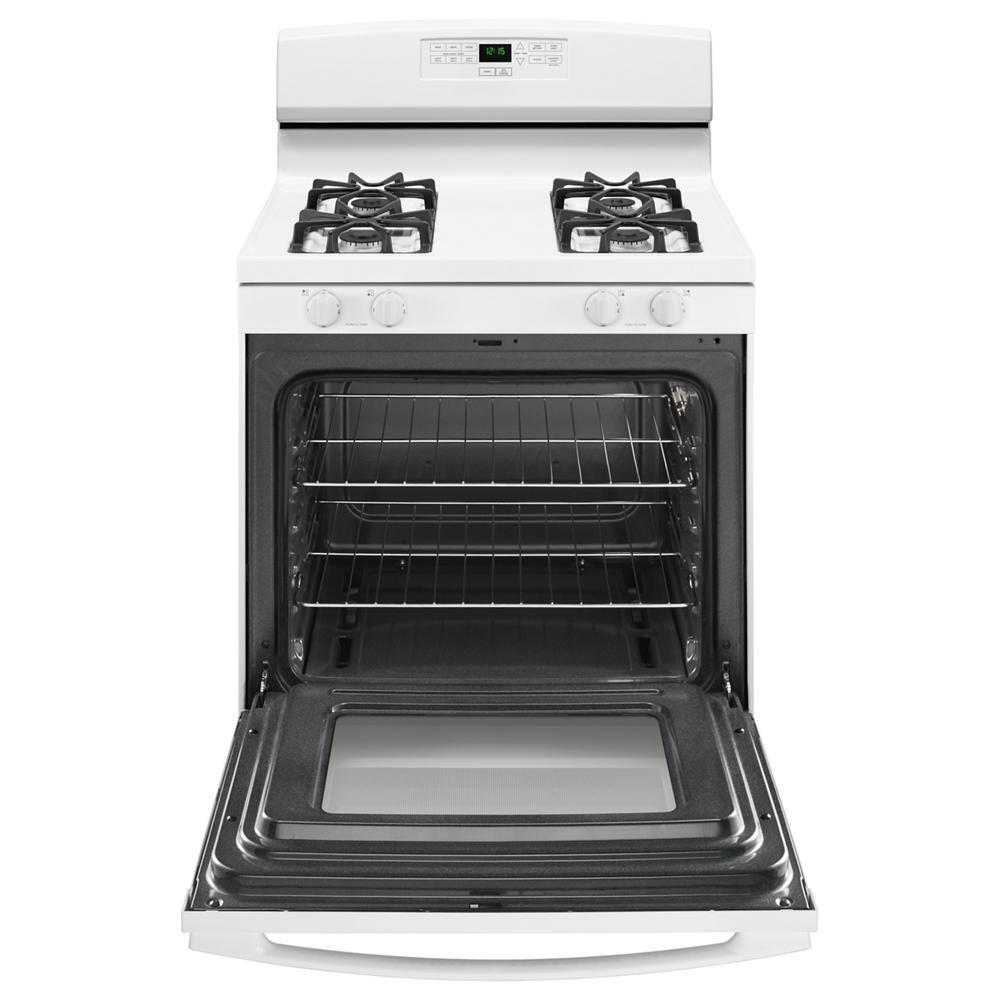 Amana AGR6303MMW 30-Inch Gas Range With Bake Assist Temps