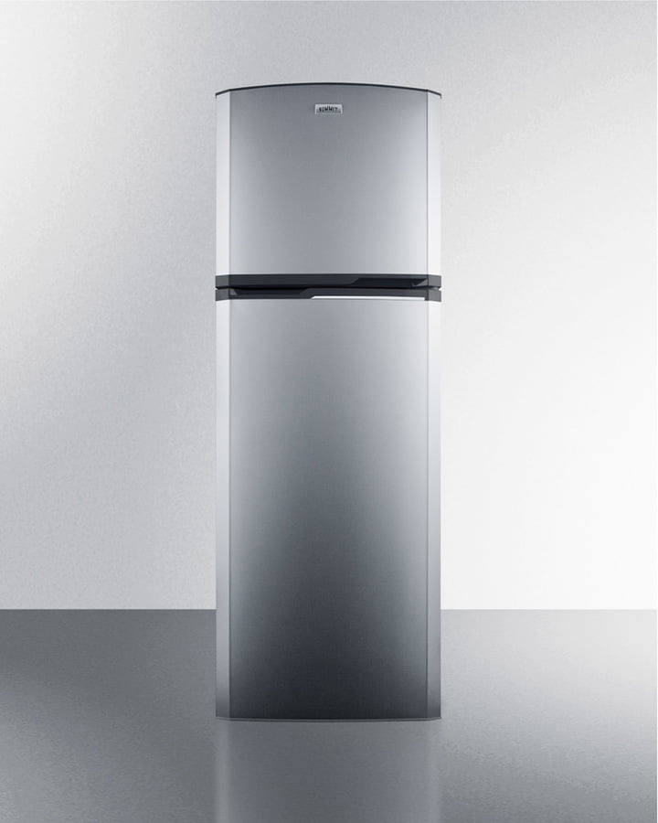 Summit FF948SSIM 22" Wide Top Mount Refrigerator-Freezer With Icemaker