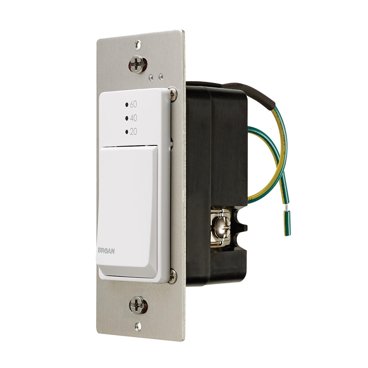 Broan CD60W Broan-Nutone® 20-40-60 Min Countdown Timer Exhaust Fan Wall Control Switch