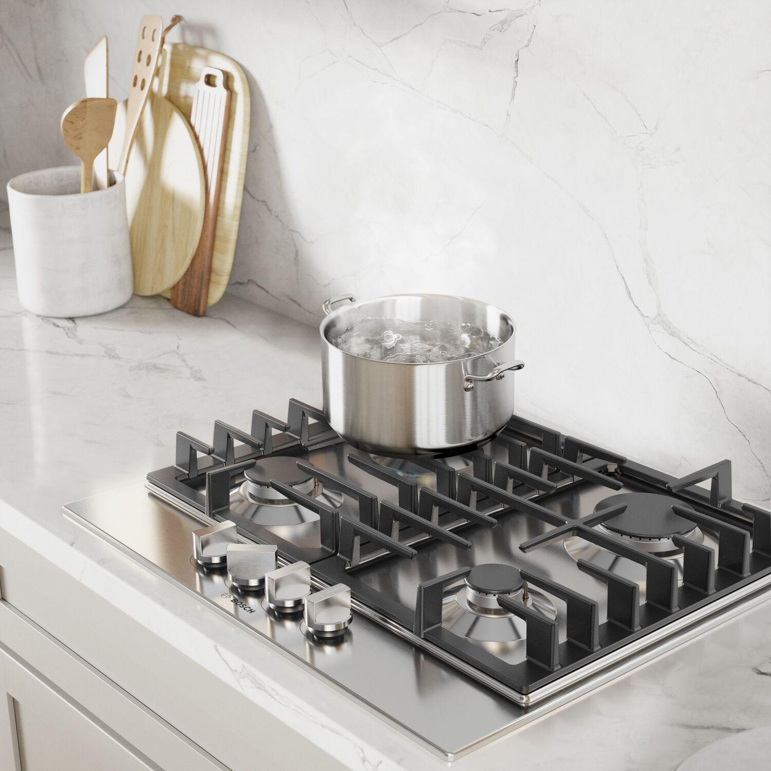 Bosch NGM3450UC 300 Series Gas Cooktop Stainless Steel