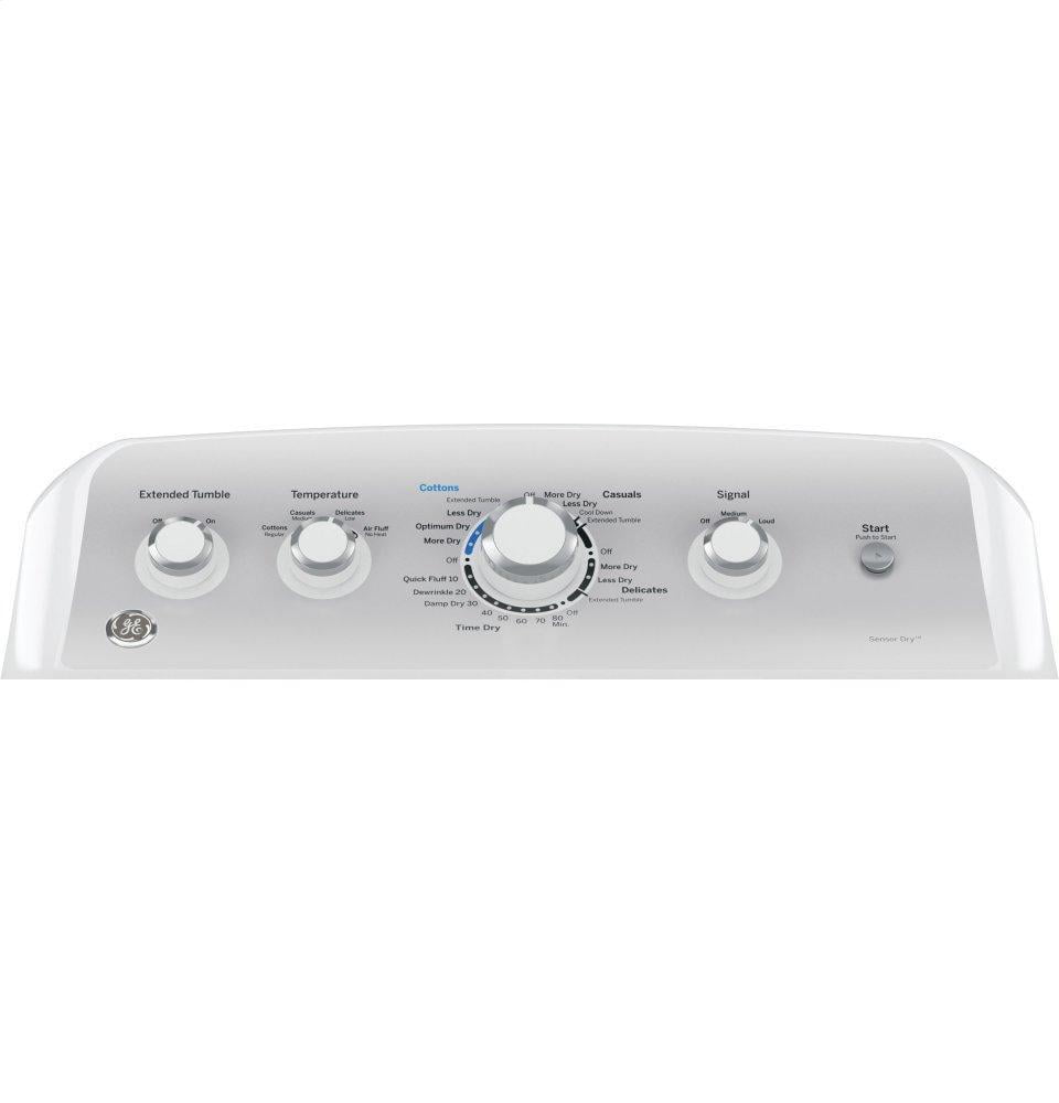 Ge Appliances GTD45GASJWS Ge® 7.2 Cu. Ft. Capacity Aluminized Alloy Drum Gas Dryer With Sensor Dry