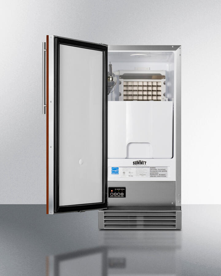 Summit BIM44GCSSIF Built-In 50 Lb. Clear Icemaker
