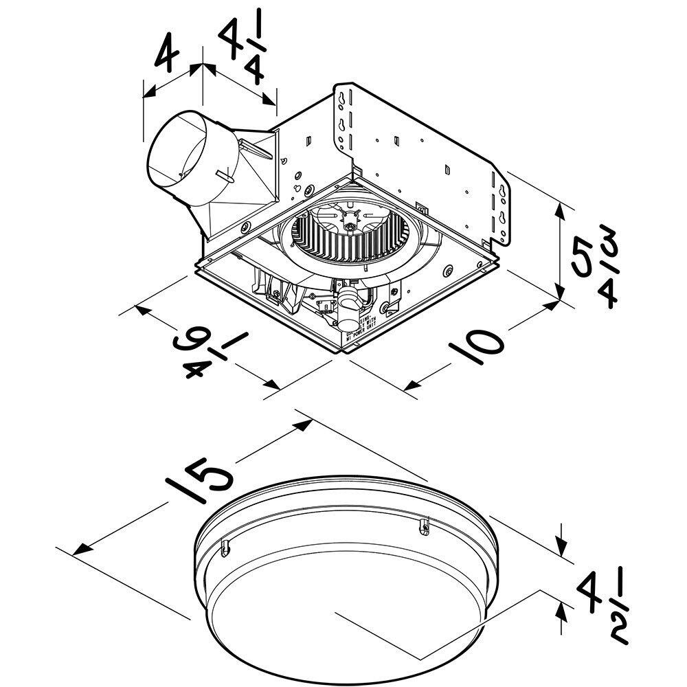 Broan AER110LBN Broan-Nutone® Wall Vent Kit, 3