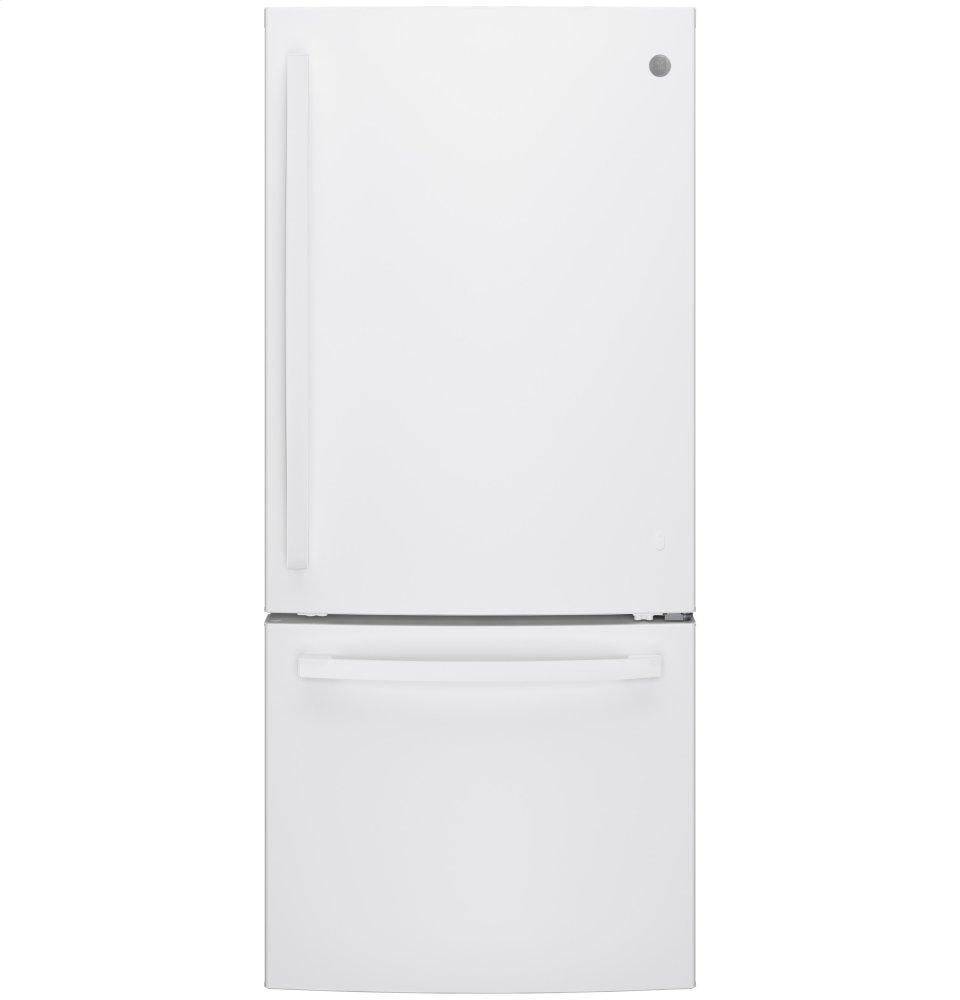 Ge Appliances GBE21DGKWW Ge® Energy Star® 21.0 Cu. Ft. Bottom-Freezer Refrigerator