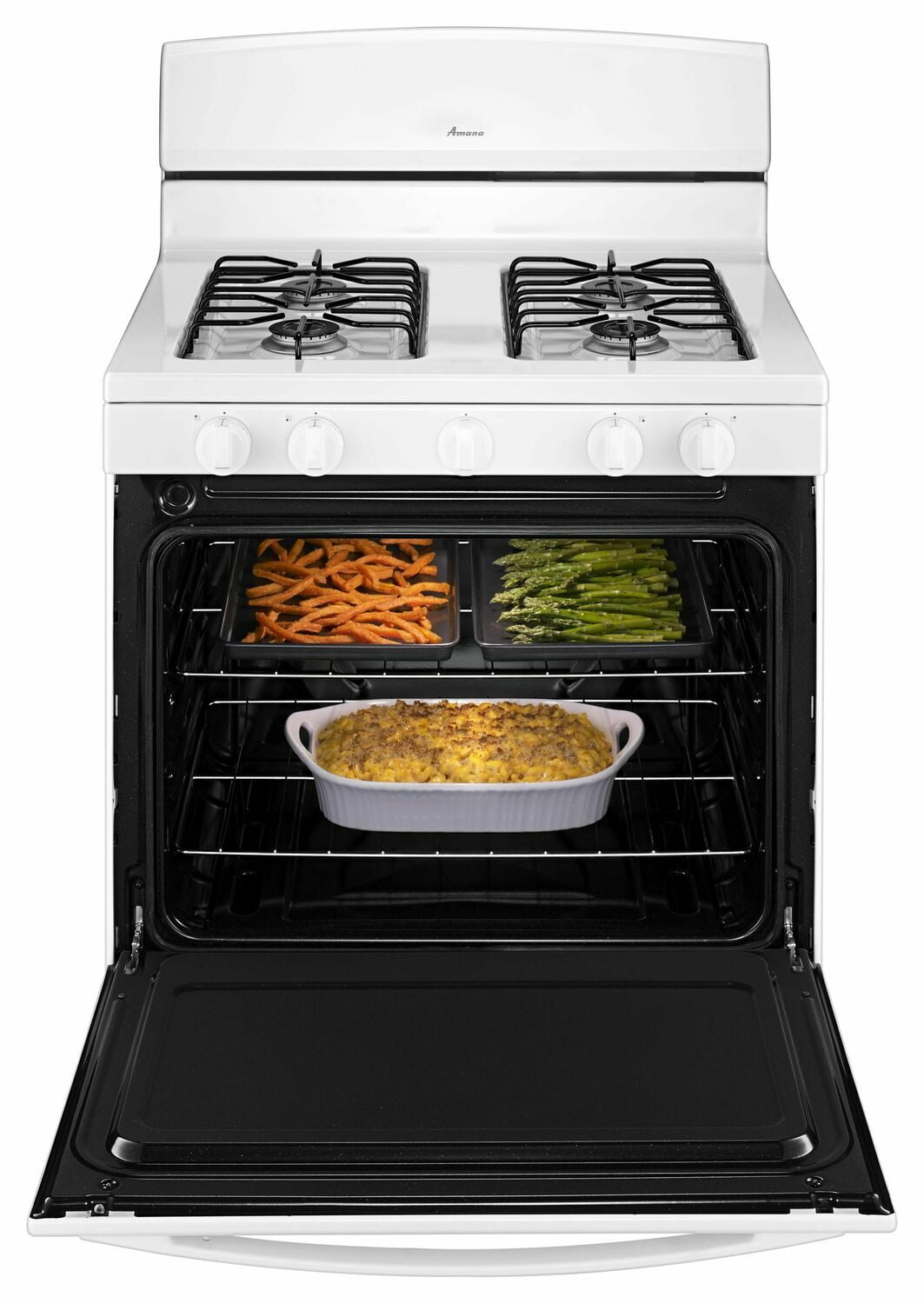 Amana AGR4230BAW 30-Inch Gas Range With Easyaccess Broiler Door - White