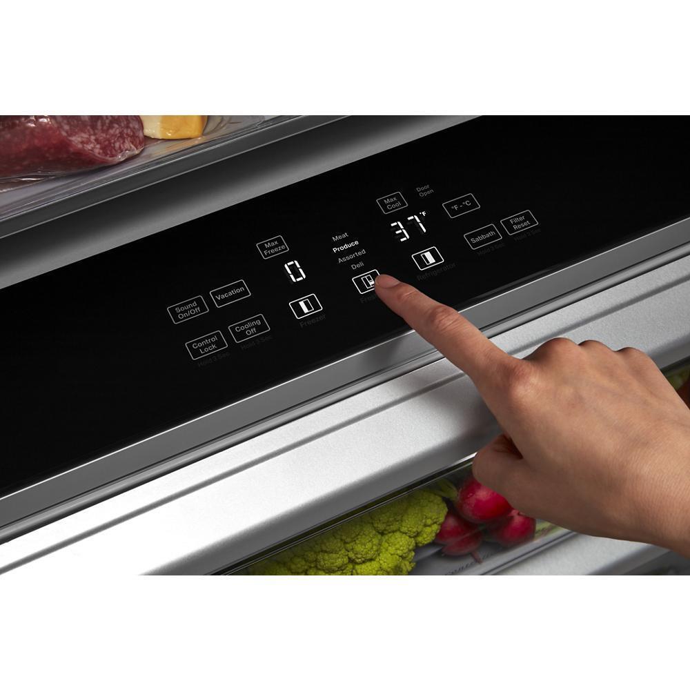 Kitchenaid KBSN702MPS 25.5 Cu Ft. 42" Built-In Side-By-Side Refrigerator With Printshield™ Finish