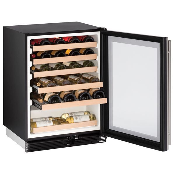 U-Line U1024WCS00B 1024Wc 24" Wine Refrigerator With Stainless Frame Finish (115 V/60 Hz Volts /60 Hz Hz)