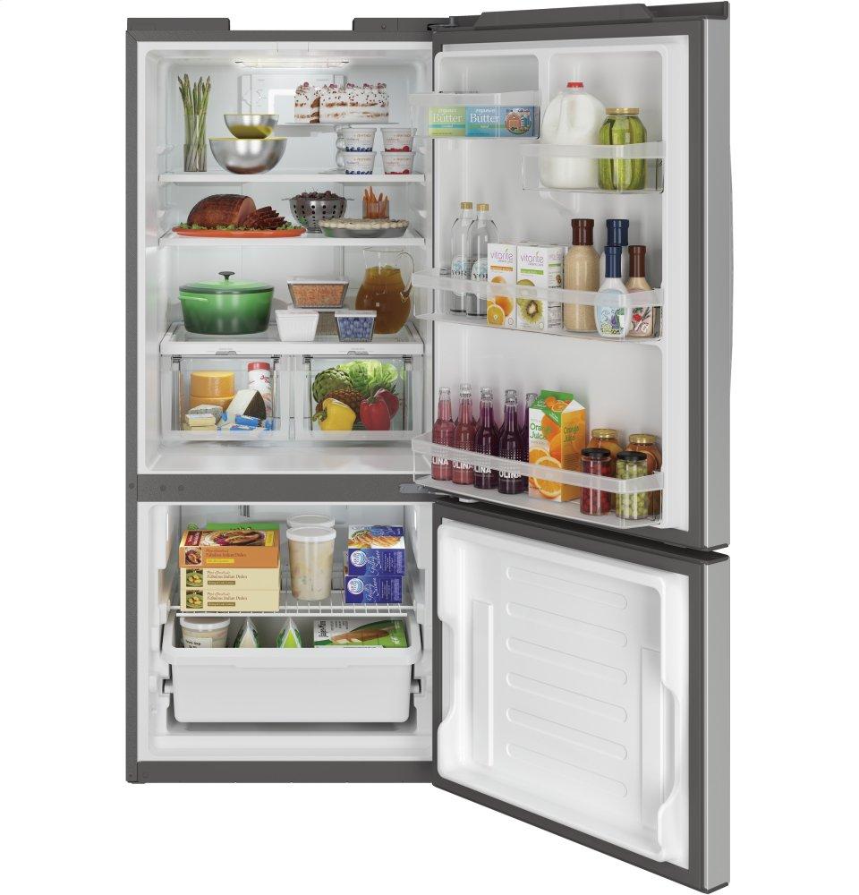 Ge Appliances GBE21DSKSS Ge® Energy Star® 21.0 Cu. Ft. Bottom-Freezer Refrigerator