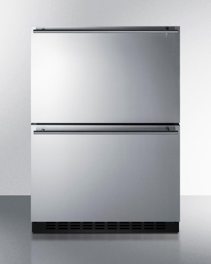Summit ADRD241OS 24" Wide Outdoor 2-Drawer All-Refrigerator, Ada Compliant