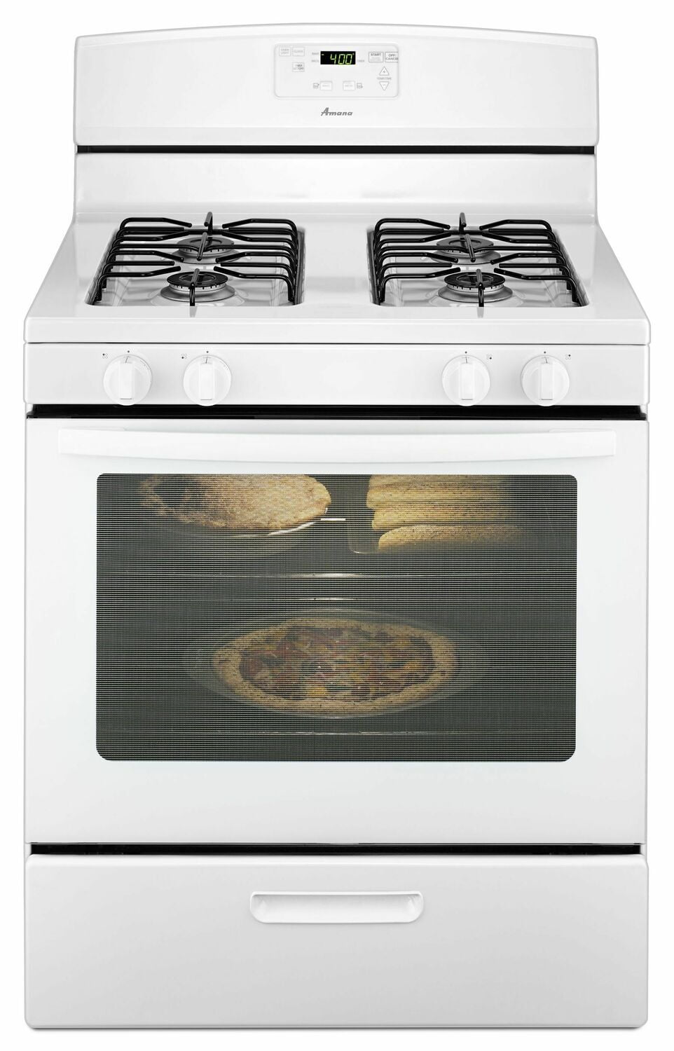 Amana AGR5330BAW 30-Inch Gas Range With Easy Touch Electronic Controls - White