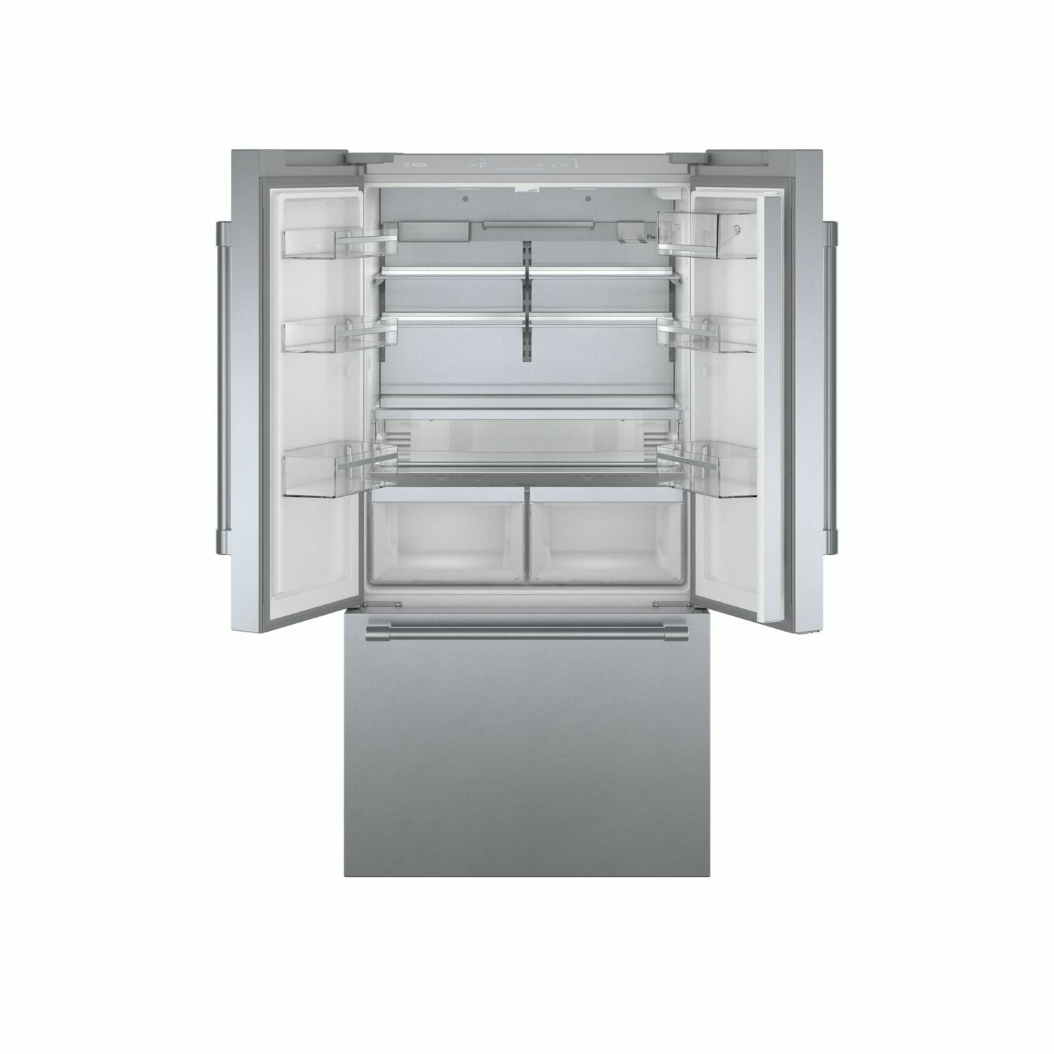Bosch B36CT81SNS 800 Series French Door Bottom Mount Refrigerator 36'' Easy Clean Stainless Steel B36Ct81Sns