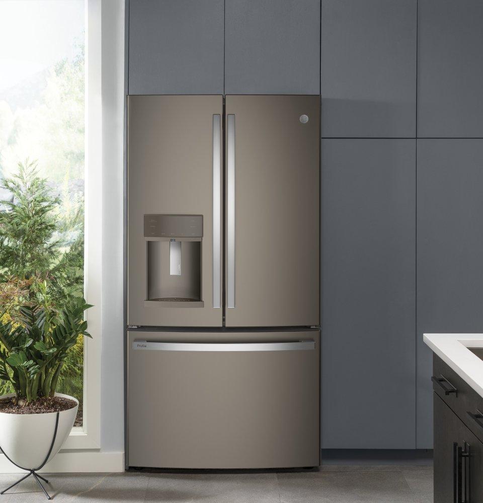 Ge Appliances PYE22KMKES Ge Profile™ Series Energy Star® 22.1 Cu. Ft. Counter-Depth French-Door Refrigerator With Hands-Free Autofill