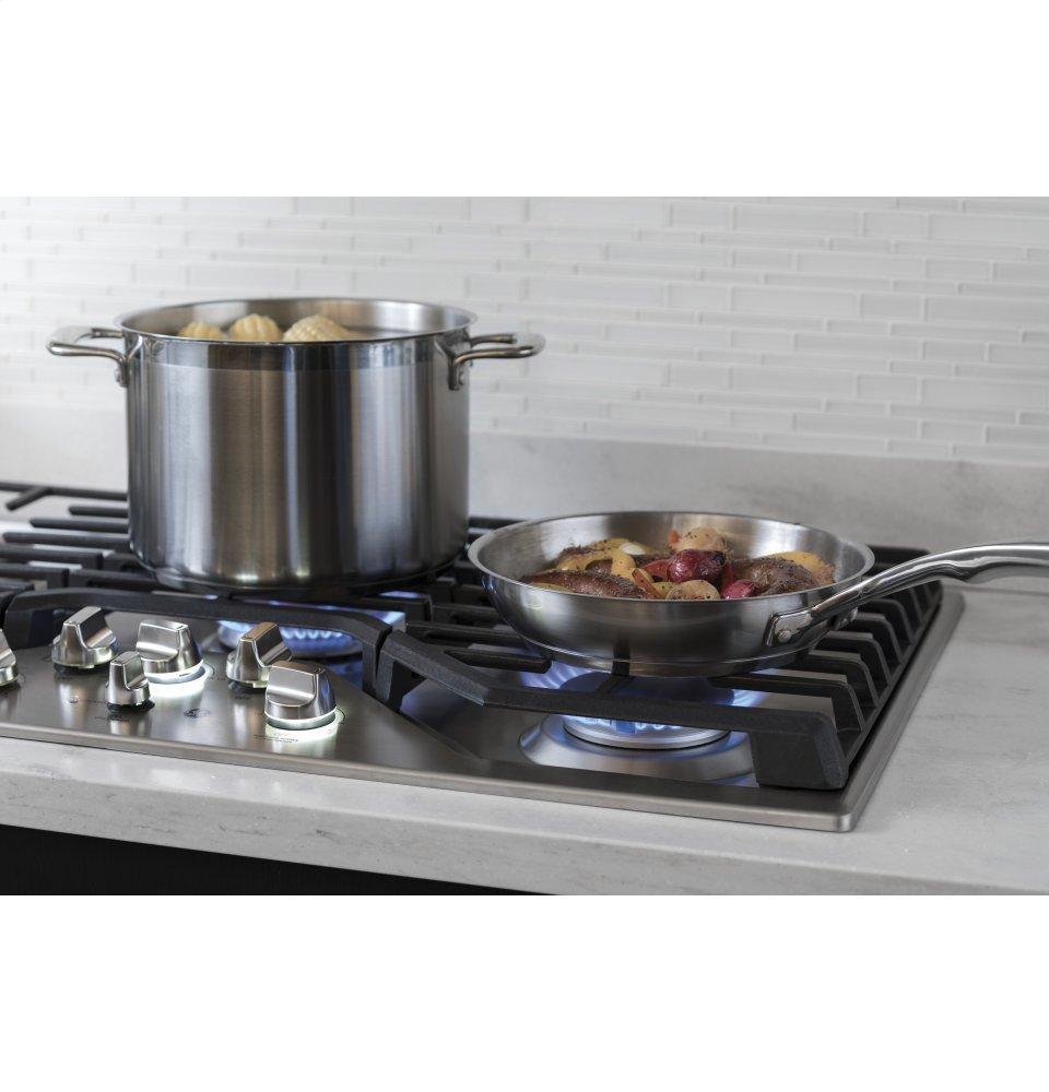 Ge Appliances PGP7030SLSS Ge Profile™ 30" Built-In Gas Cooktop With 5 Burners And Optional Extra-Large Cast Iron Griddle