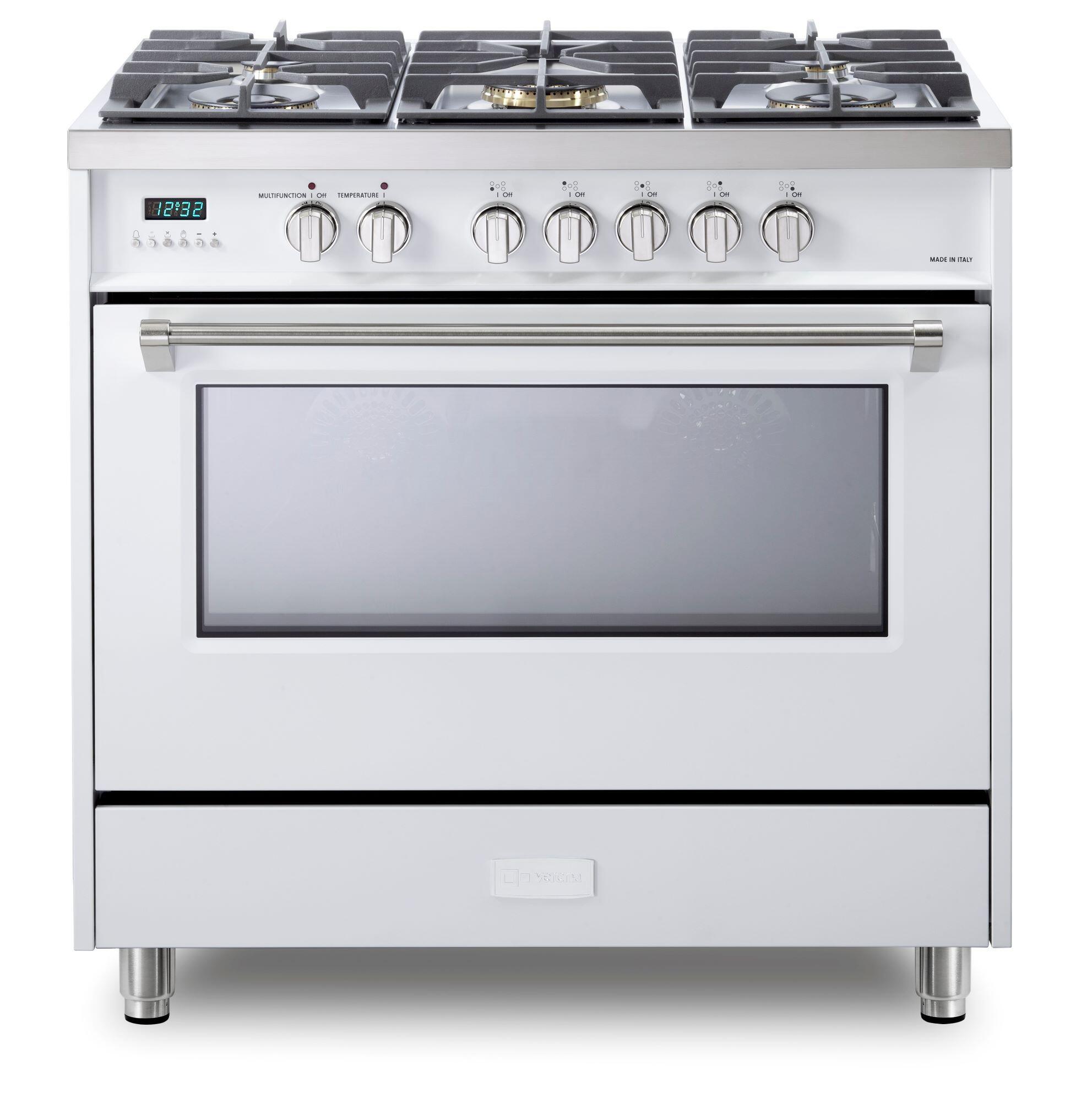 Verona VDFSGE365W White 36" Dual Fuel - Designer Series