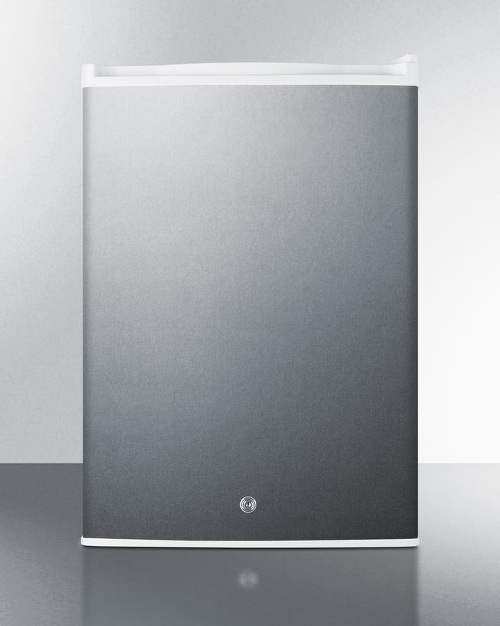 Summit FF31L7BISS Commercial Style Built-In Capable Compact All-Refrigerator In White With Digital Thermostat