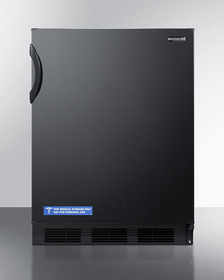 Summit FF6BK Freestanding Counter Height All-Refrigerator For General Purpose Use, With Automatic Defrost Operation And Black Exterior
