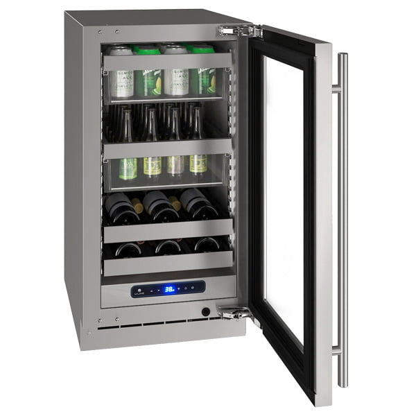 U-Line UHBV518SG41A Hbv518 18" Beverage Center With Stainless Frame Finish And Right-Hand Hinge Door Swing (115 V/60 Hz Volts /60 Hz Hz)