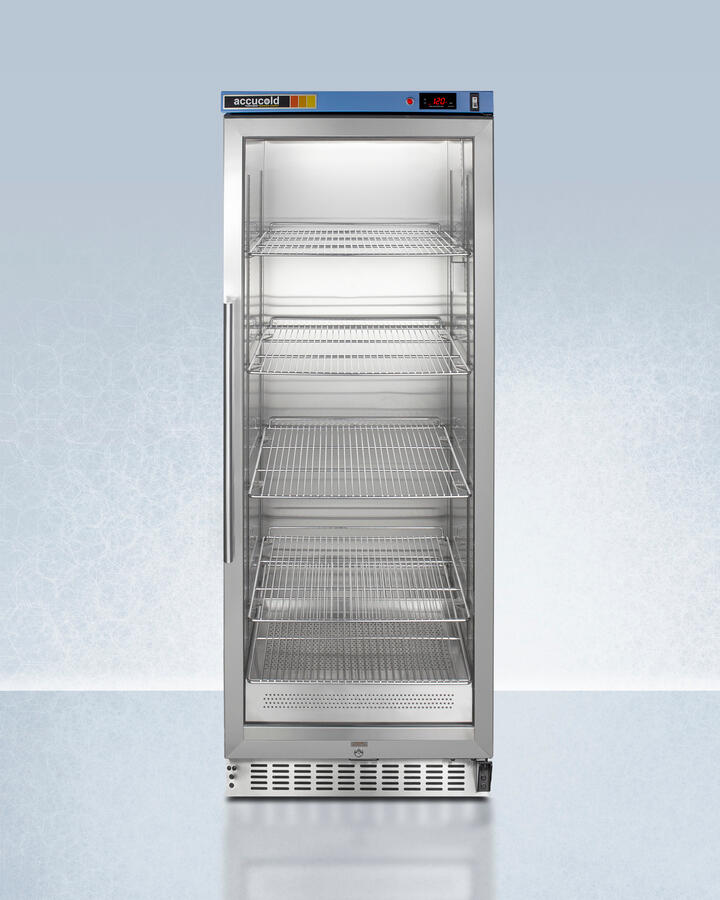 Summit PTHC125G Single Chamber Passive Heating Blanket Warmer With A Self-Closing Glass Door, Stainless Steel Interior, Digital Thermostat, Stainless Steel Cabinet, And Lock