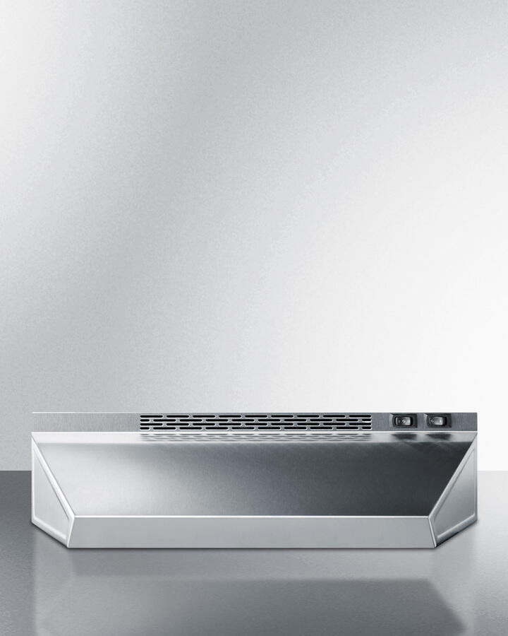 Summit H1720PTCRDSS 20" Under Cabinet Recirculating Range Hood With Plug