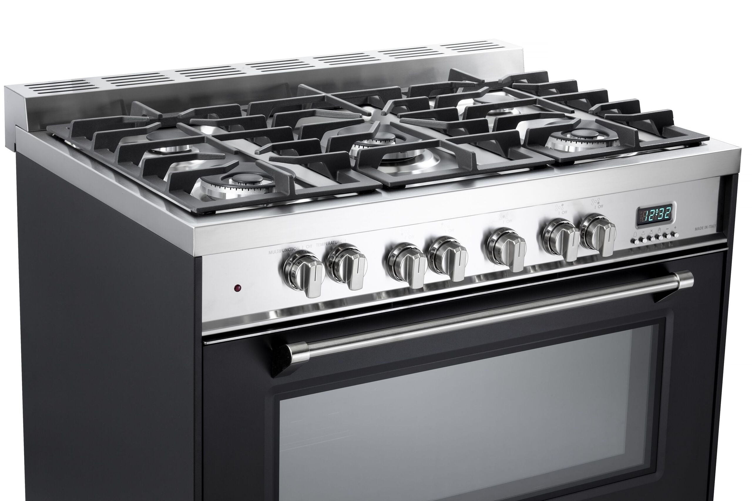 Verona VPFSGE365E Matte Black 36" Dual Fuel Single Oven Range - Prestige Series