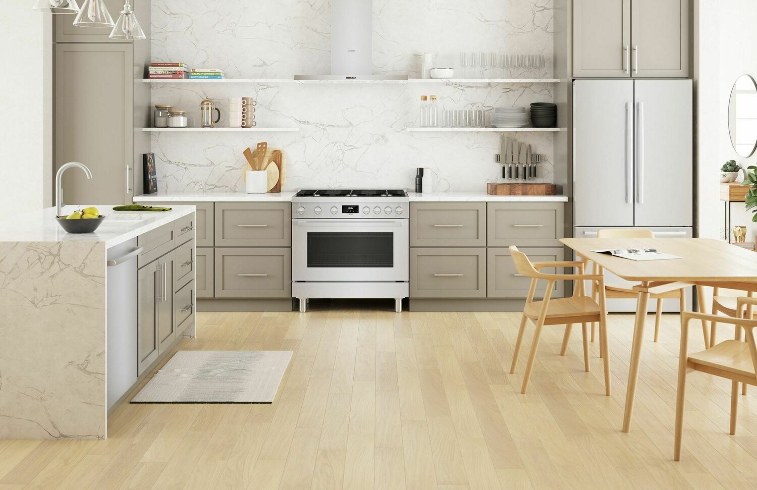 Bosch HGS8655UC 800 Series Gas Freestanding Range 36'' Stainless Steel Hgs8655Uc
