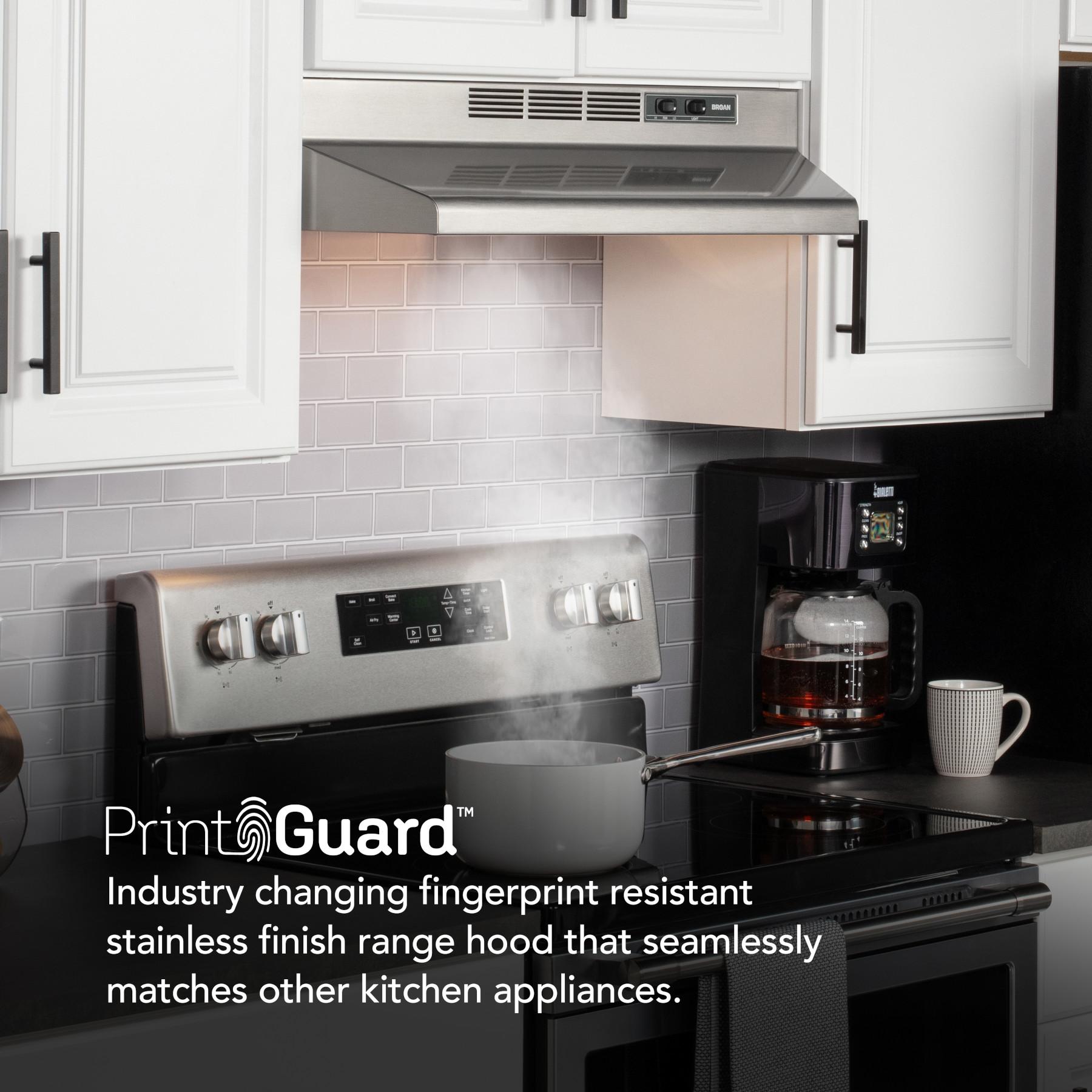 Broan 4124SF Broan® 24-Inch Ductless Under-Cabinet Range Hood, Stainless Finish