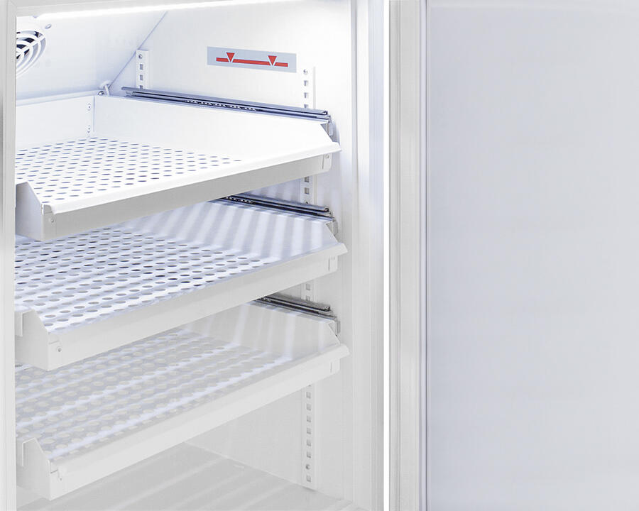 Summit ARS6PVDR Performance Series Pharma-Vac 6 Cu.Ft. Freestanding Ada Height All-Refrigerator For Vaccine Storage With Three Removable Ventilated Drawers, Antimicrobial Silver-Ion Handle, And Hospital Grade Cord With 'Green Dot' Plug