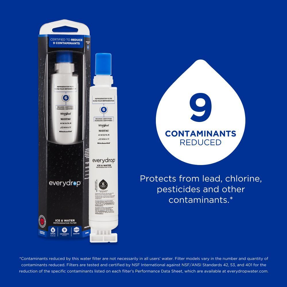 Whirlpool EDR6D1 Everydrop® Refrigerator Water Filter 6 - Edr6D1 (Pack Of 1)