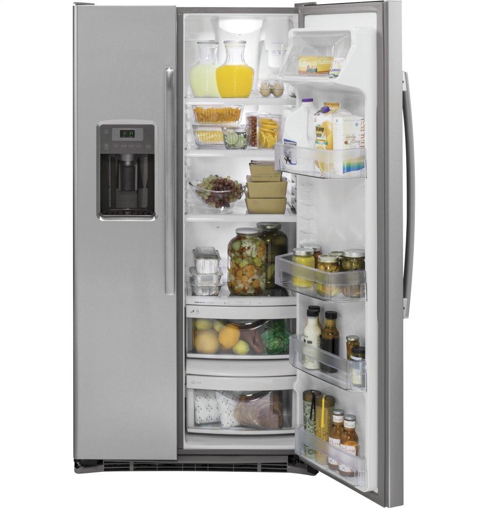 Ge Appliances GZS22DSJSS Ge® 21.9 Cu. Ft. Counter-Depth Side-By-Side Refrigerator